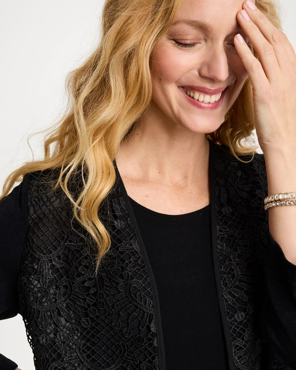 Chico's | Travelers™ Collection Lace Jacket/ Travelers Black