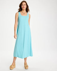 Chico's | Ponte Seamed Maxi Dress/ Bondi Blue