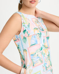 Chico's | Jersey Knit Positano Shift Dress/ Bondi Blue