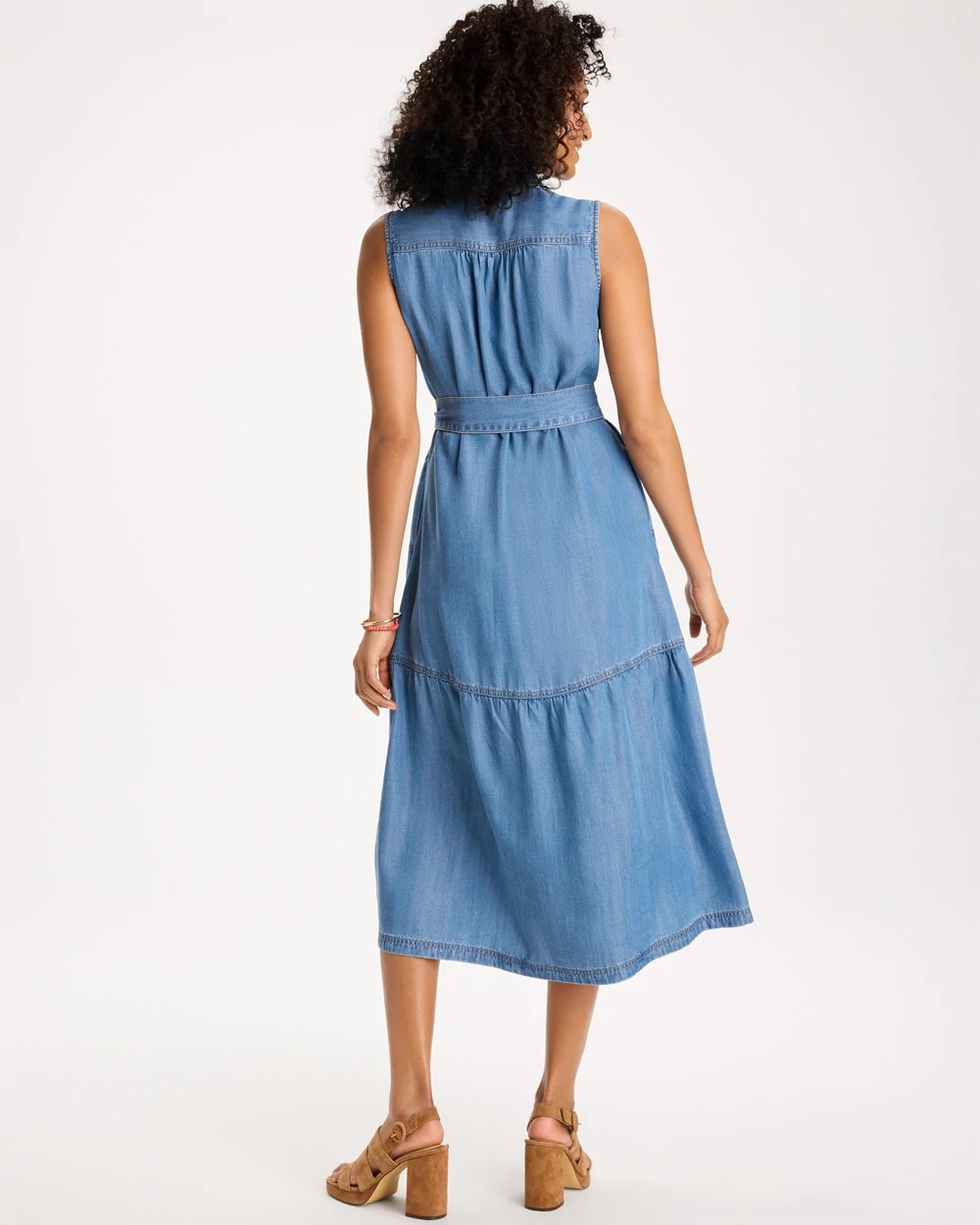 Chico's | Twill Denim Belted Shirtdress/ Indigo