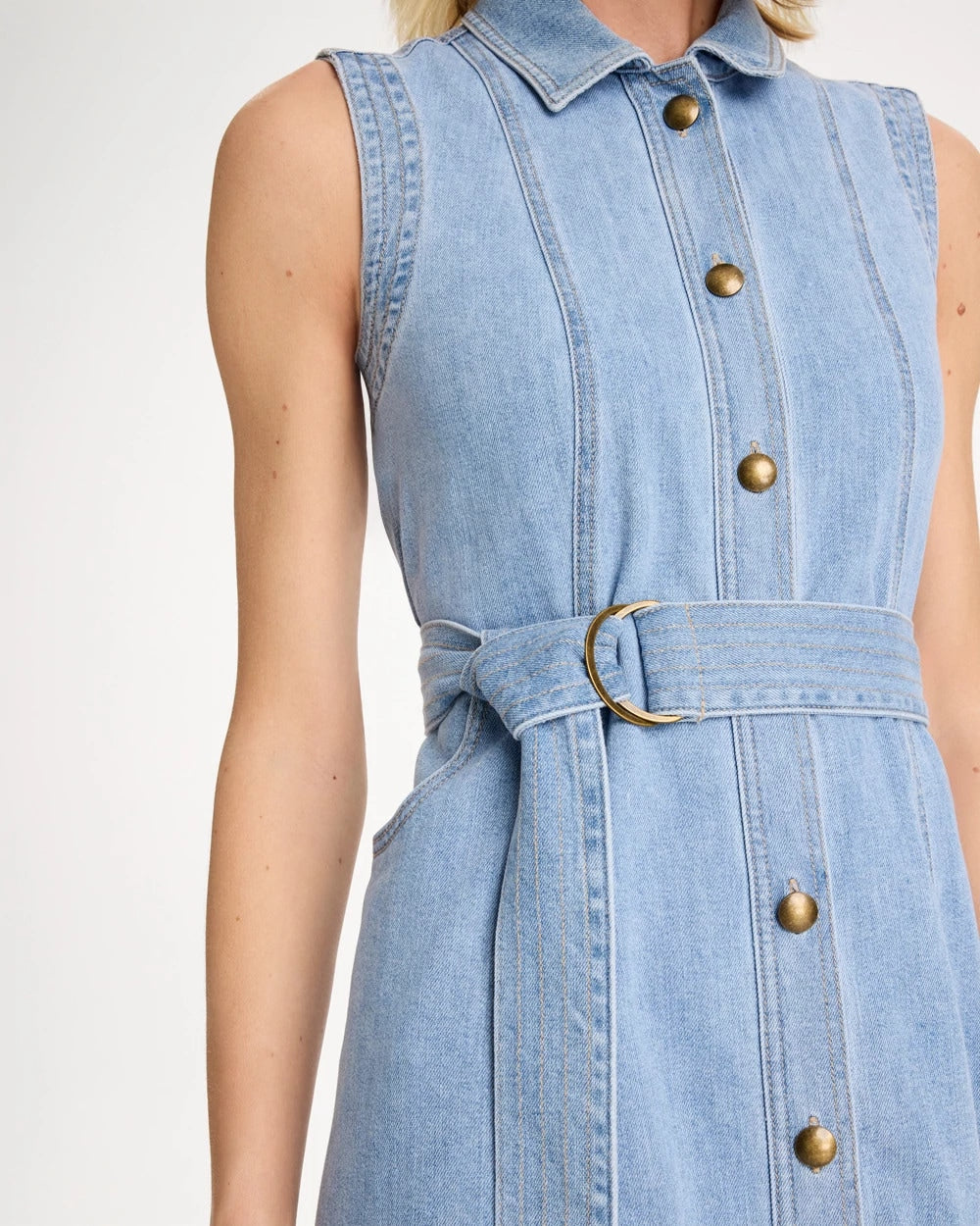 Chico's | Sleeveless Denim Dress/ Medium Indigo Wash