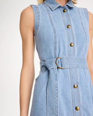 Chico's | Sleeveless Denim Dress/ Medium Indigo Wash
