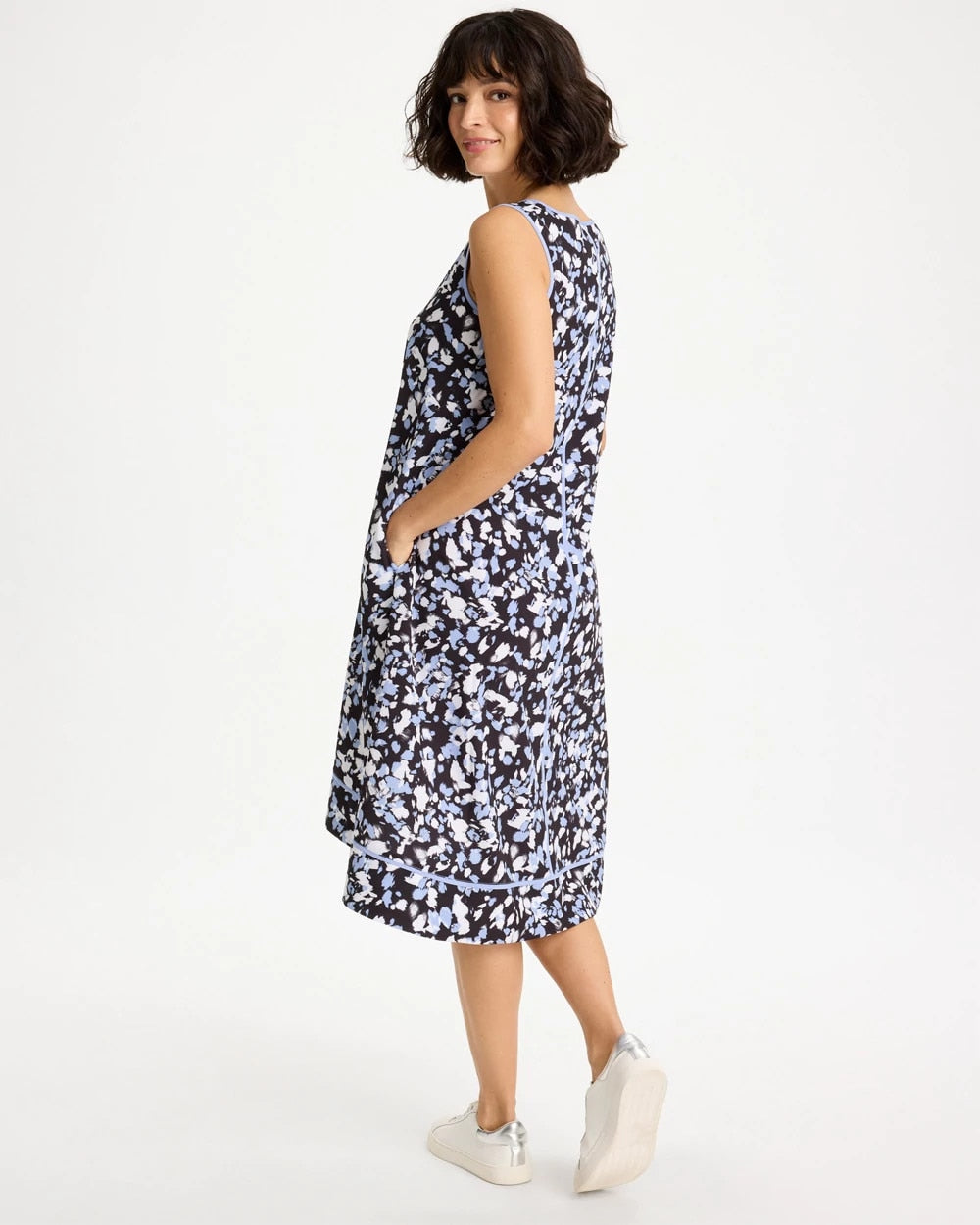 Chico's | Zenergy® UPF Posh Dots Midi Dress/ Blue Muse