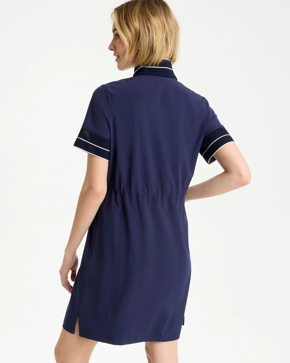 Chico's | Zenergy® UPF Mesh Trim Dress/ Passport Blue