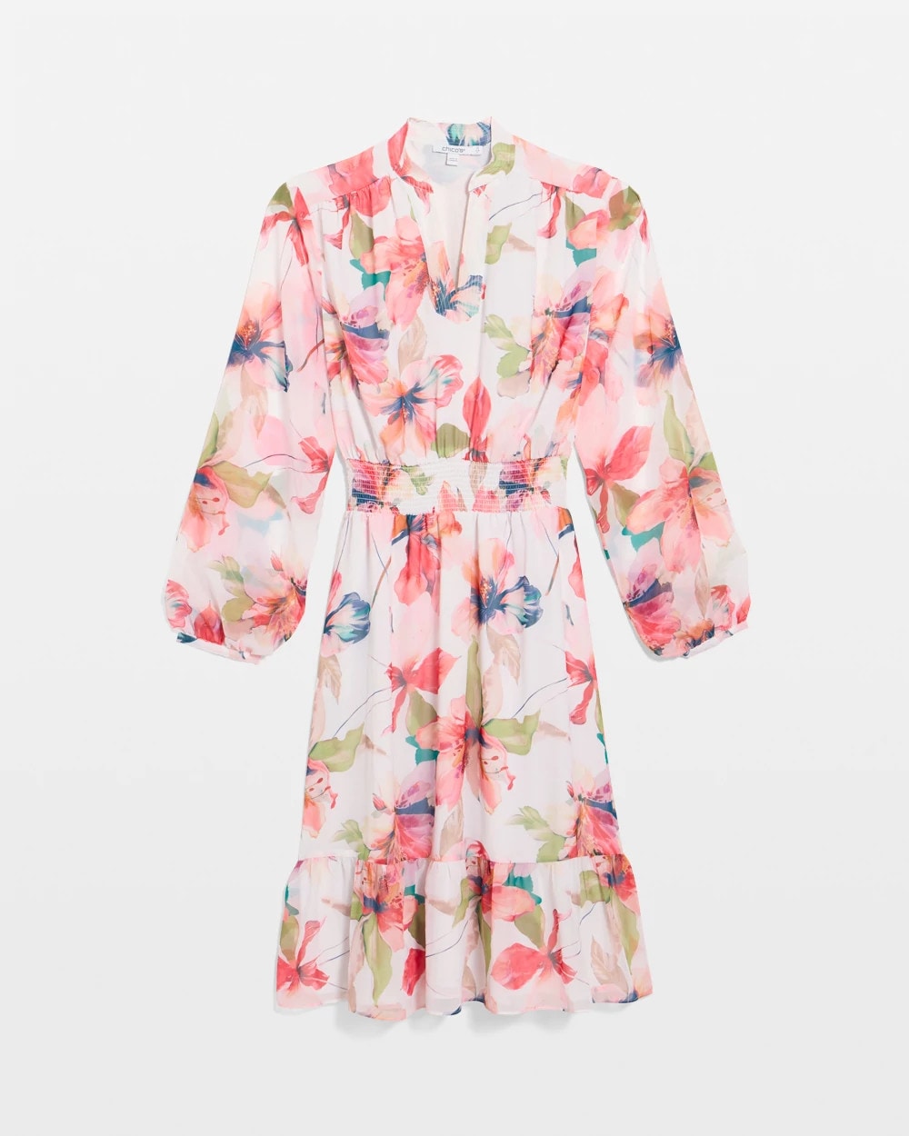 Chico's | Georgette Trapunto Pullover Dress/ Calypso Coral
