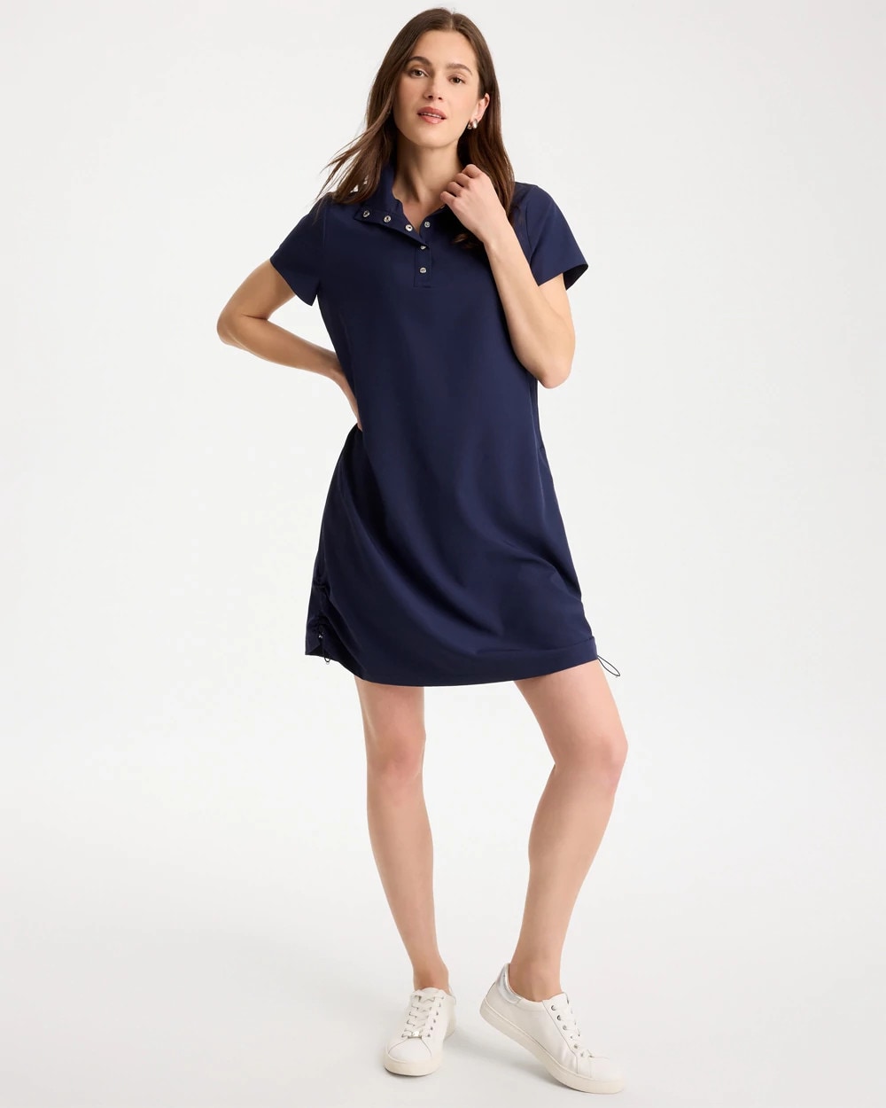 Chico's | Zenergy® UPF Mockneck Bungee Dress/ Passport Blue