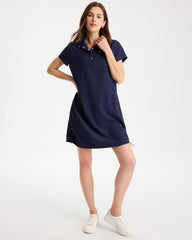 Chico's | Zenergy® UPF Mockneck Bungee Dress/ Passport Blue