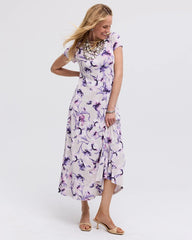 Chico's | Travelers™ Amethyst Iris Maxi Dress/ Rich Amethyst