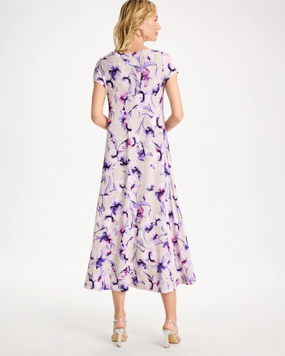 Chico's | Travelers™ Amethyst Iris Maxi Dress/ Rich Amethyst