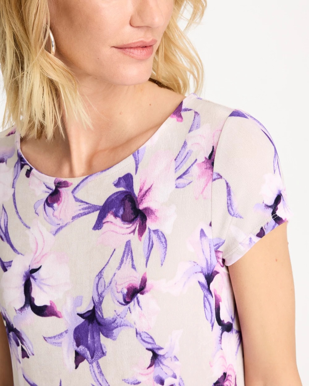Chico's | Travelers™ Amethyst Iris Maxi Dress/ Rich Amethyst