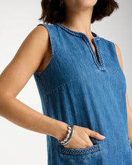 Chico's | Denim Braided Dress/ Indigo