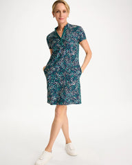 Chico's | Zenergy® UPF Contrast Trim Dress/ Topanga Green