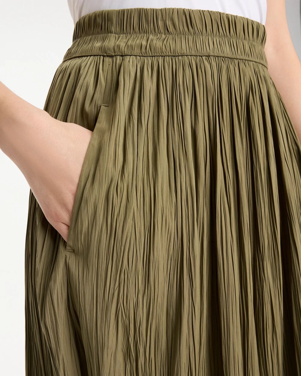 Chico's | Sea Island Pull-On Maxi Skirt/ Lichen