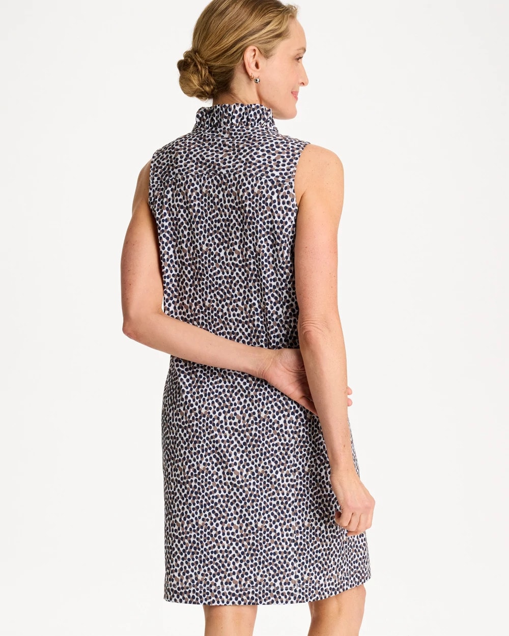 Chico's | Zenergy® UPF Ruffle Dress/ Passport Blue