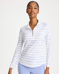 Chico's | Zenergy® UPF Caviar Half Zip/ Blue Muse