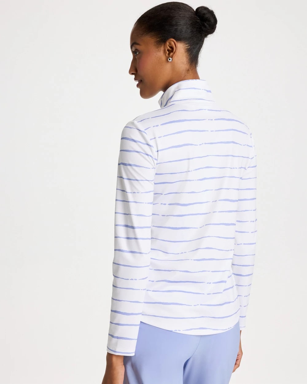 Chico's | Zenergy® UPF Caviar Half Zip/ Blue Muse