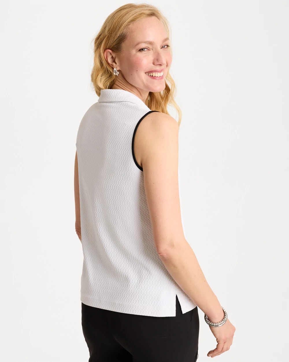 Chico's | Zenergy® UPF Contrast Polo/ Alabaster