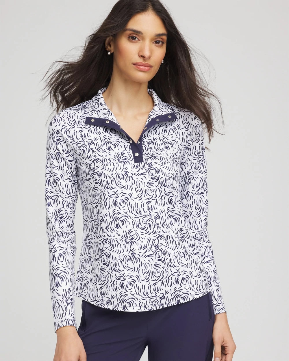 Chico's | Zenergy® UPF Palma Pullover/ Passport Blue