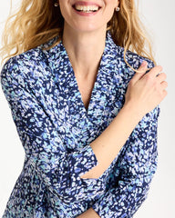 Chico's | Zenergy® UPF Ruffle Neck Top/ Amparo Blue