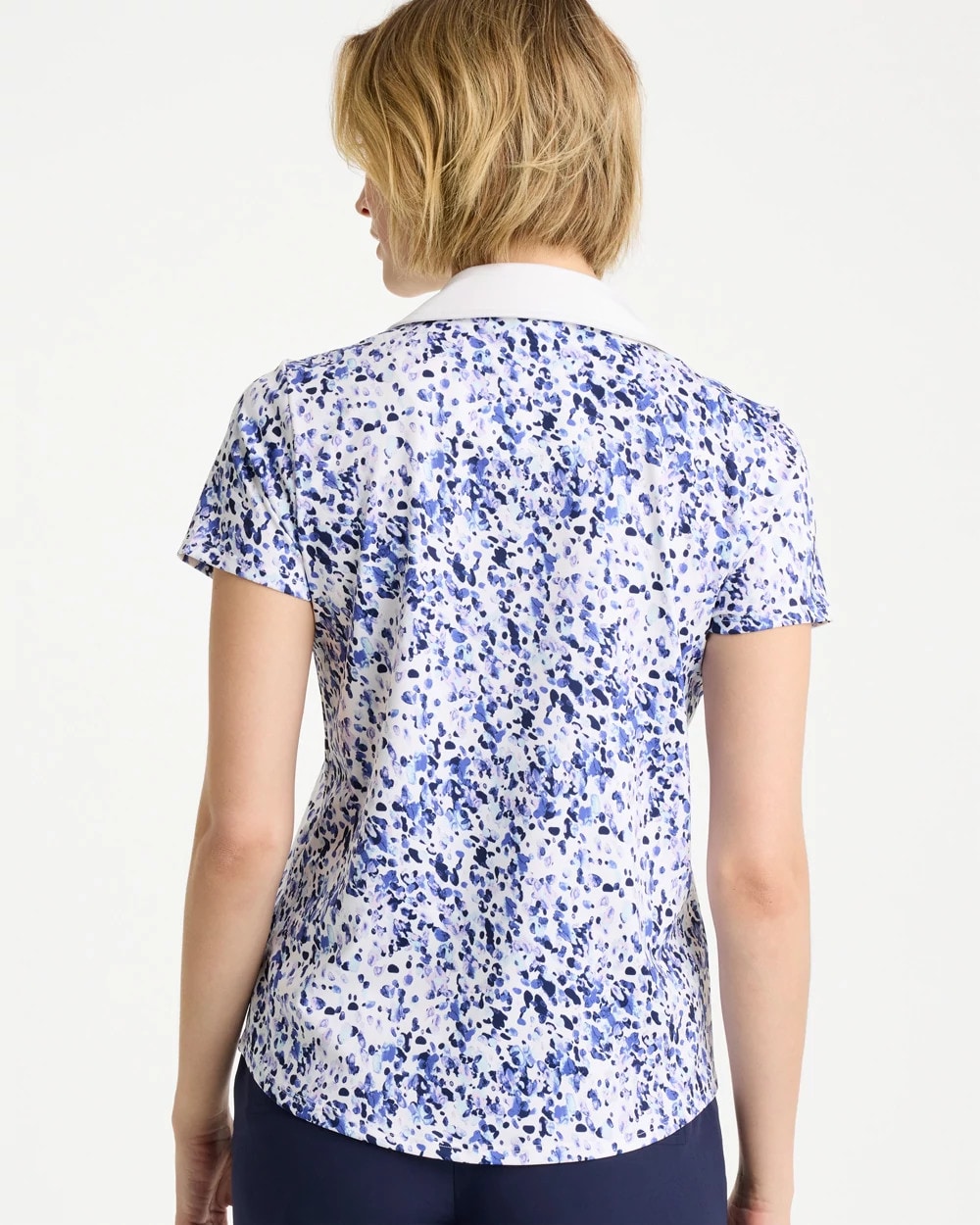 Chico's | Zenergy® UPF Half-Zip Collared Pullover Top/ Amparo Blue