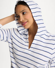 Chico's | Zenergy® Jersey Striped Pullover Top/ Passport Blue