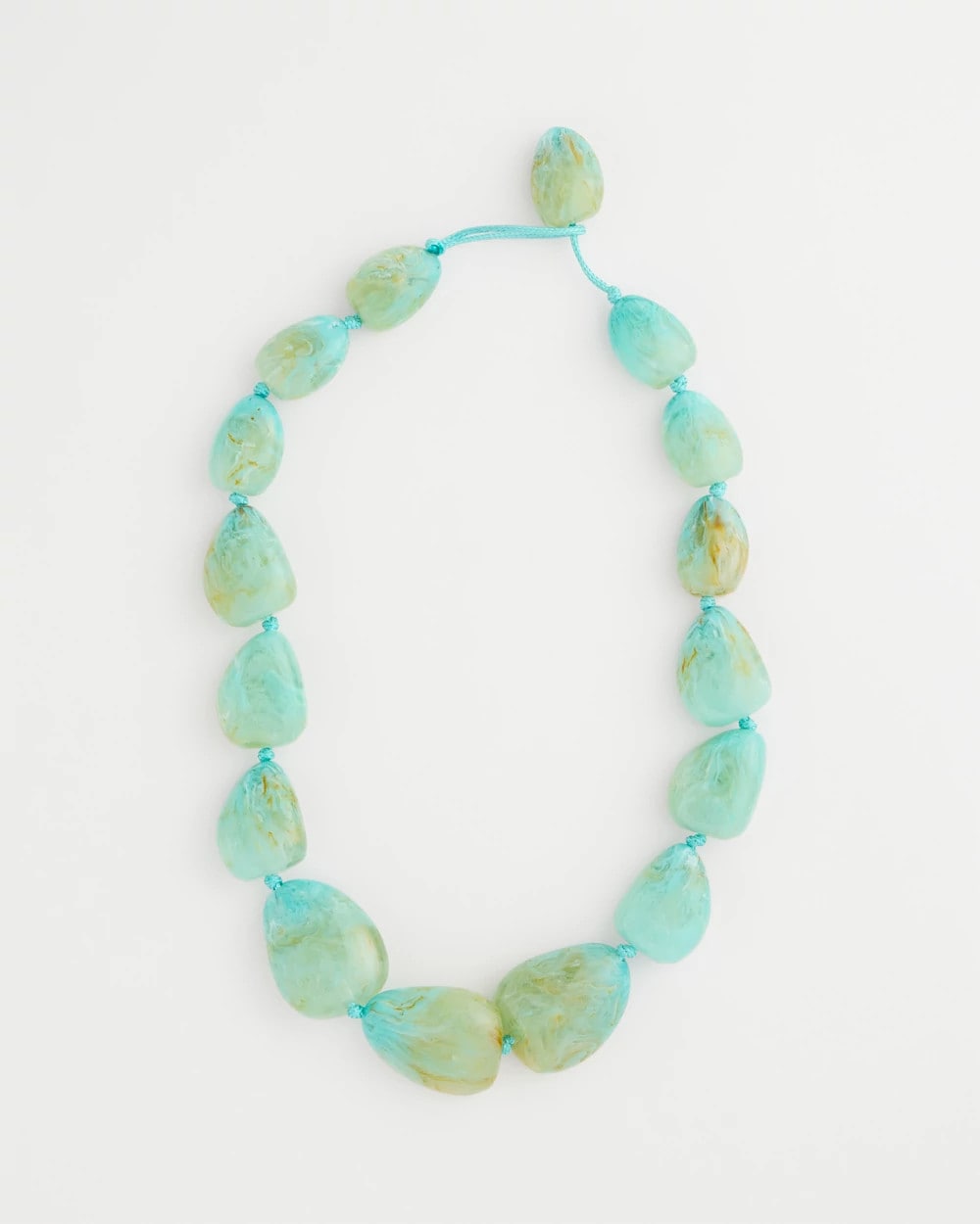 Chico's | Ocean Resin Beaded Necklace/ Turquoise