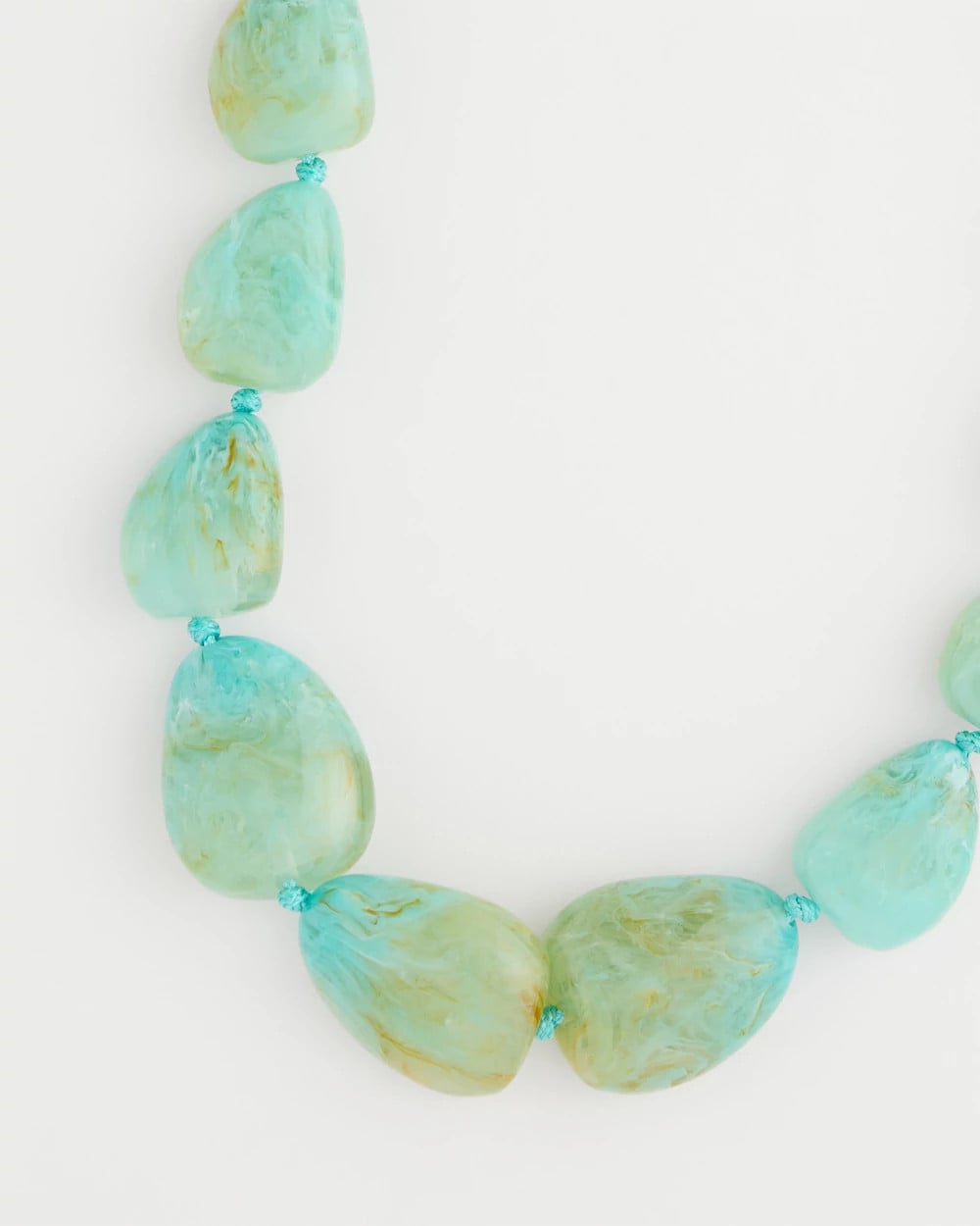 Chico's | Ocean Resin Beaded Necklace/ Turquoise