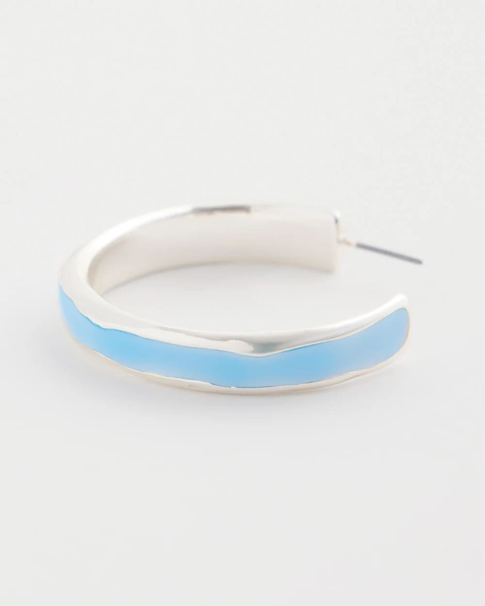 Chico's | Sea Glass Inspired Hoop Earrings/ Blue