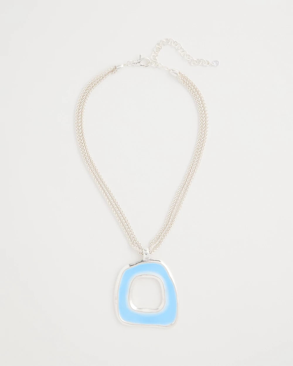Chico's | Sea Glass Inspired Pendant Necklace/ Blue