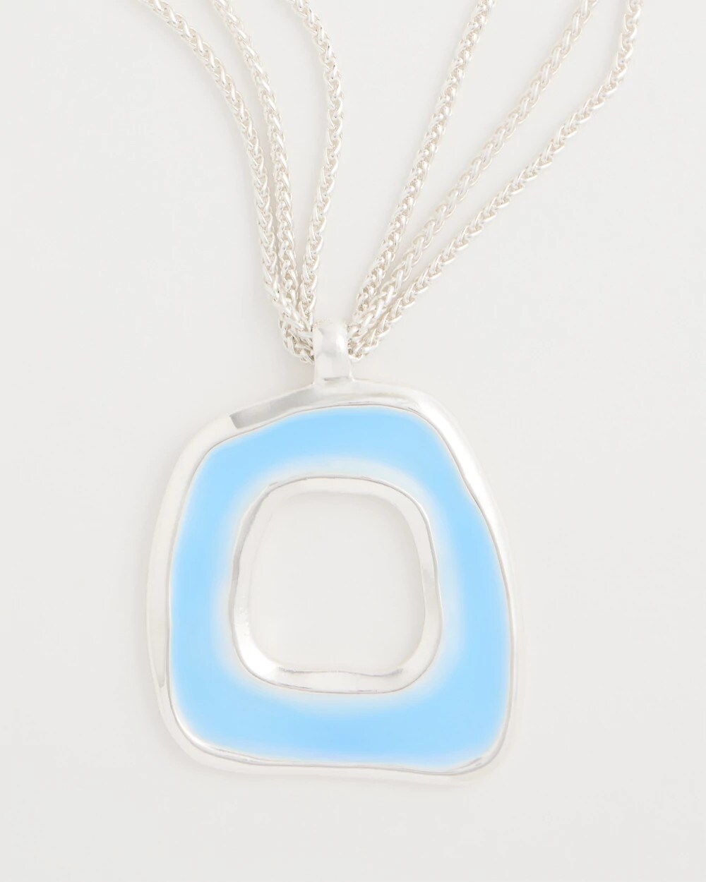 Chico's | Sea Glass Inspired Pendant Necklace/ Blue