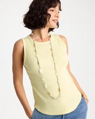 Chico's | Neutral Shell Long Necklace/ Neutral
