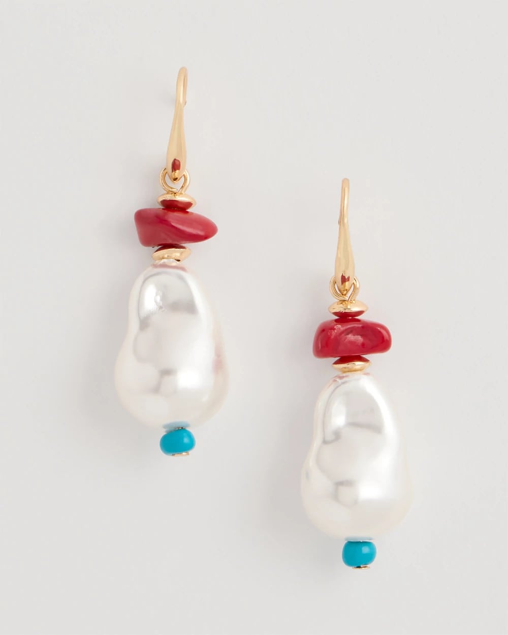 Chico's | Beaded Linear Drop Earrings/ Multi