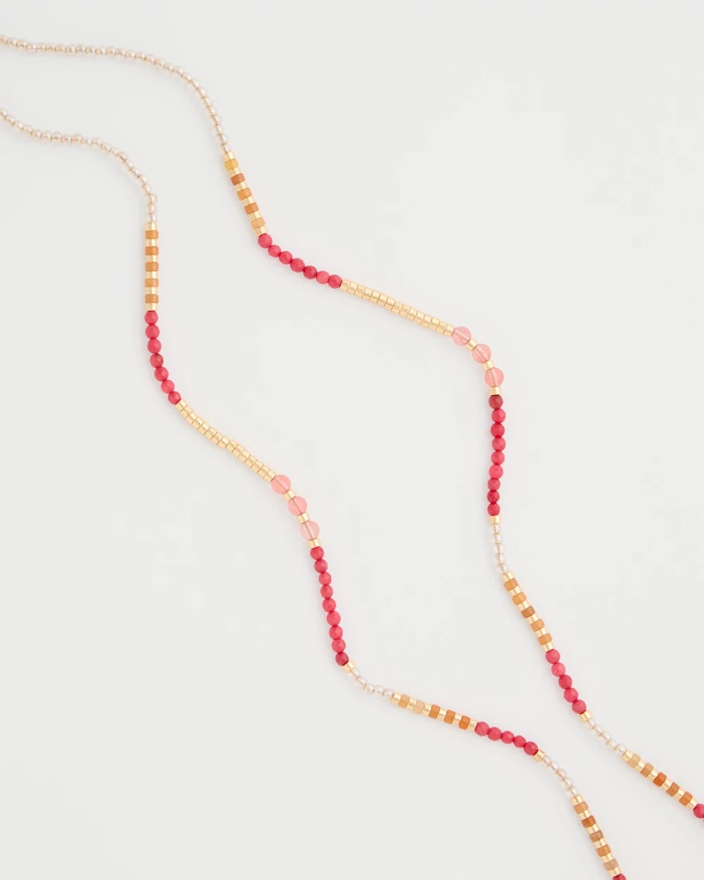 Chico's | Coral Genuine Stone Long Necklace/ Coral
