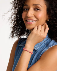 Chico's | Coral Inspired Round Stretch Bracelet/ Coral