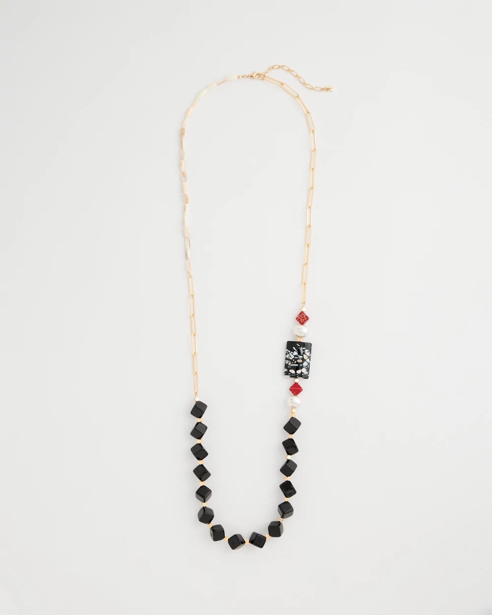 Chico's | Asymmetrical Long Single-Strand Necklace/ Multi