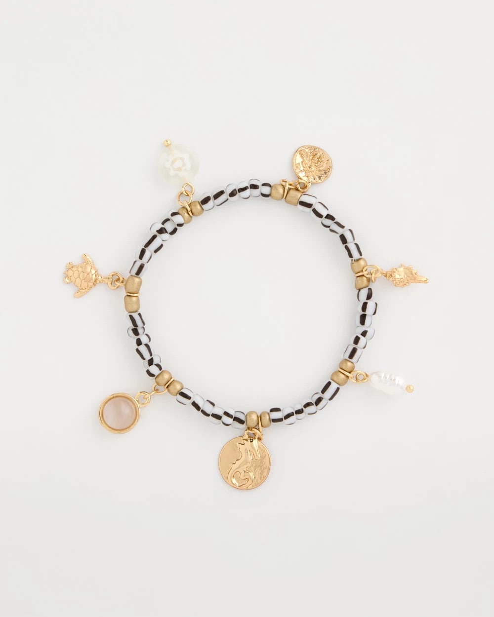 Chico's | Beachy Charm Stretch Bracelet/ Black