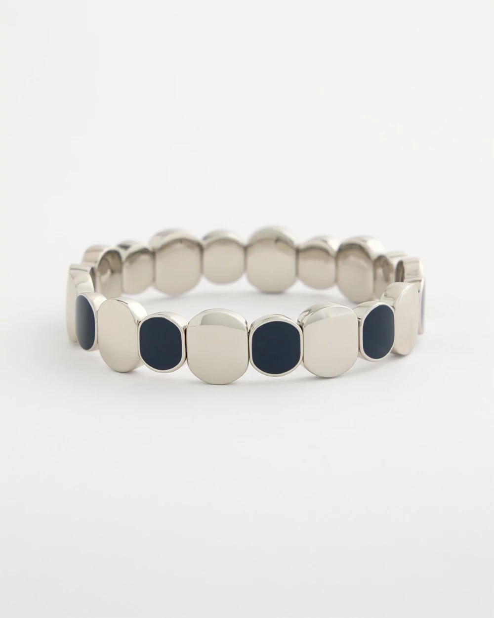Chico's | Navy Resin Glam Stretch Bracelet/ Navy