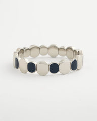 Chico's | Navy Resin Glam Stretch Bracelet/ Navy