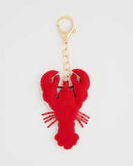 Chico's | Americana Lobster Bag Charm Key Chain/ Red