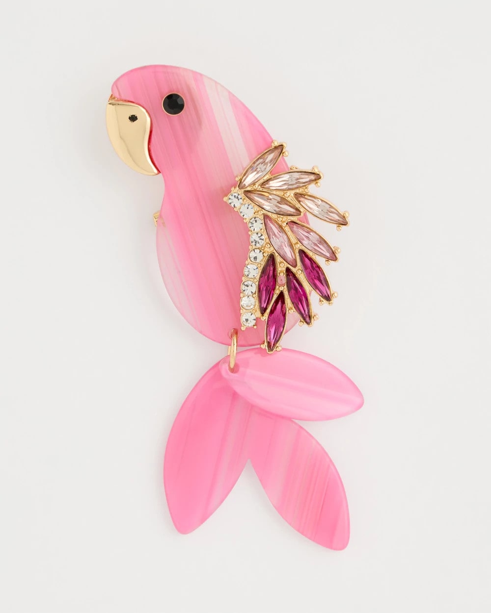 Chico's | Chic Pink Parrot Brooch/ Pink