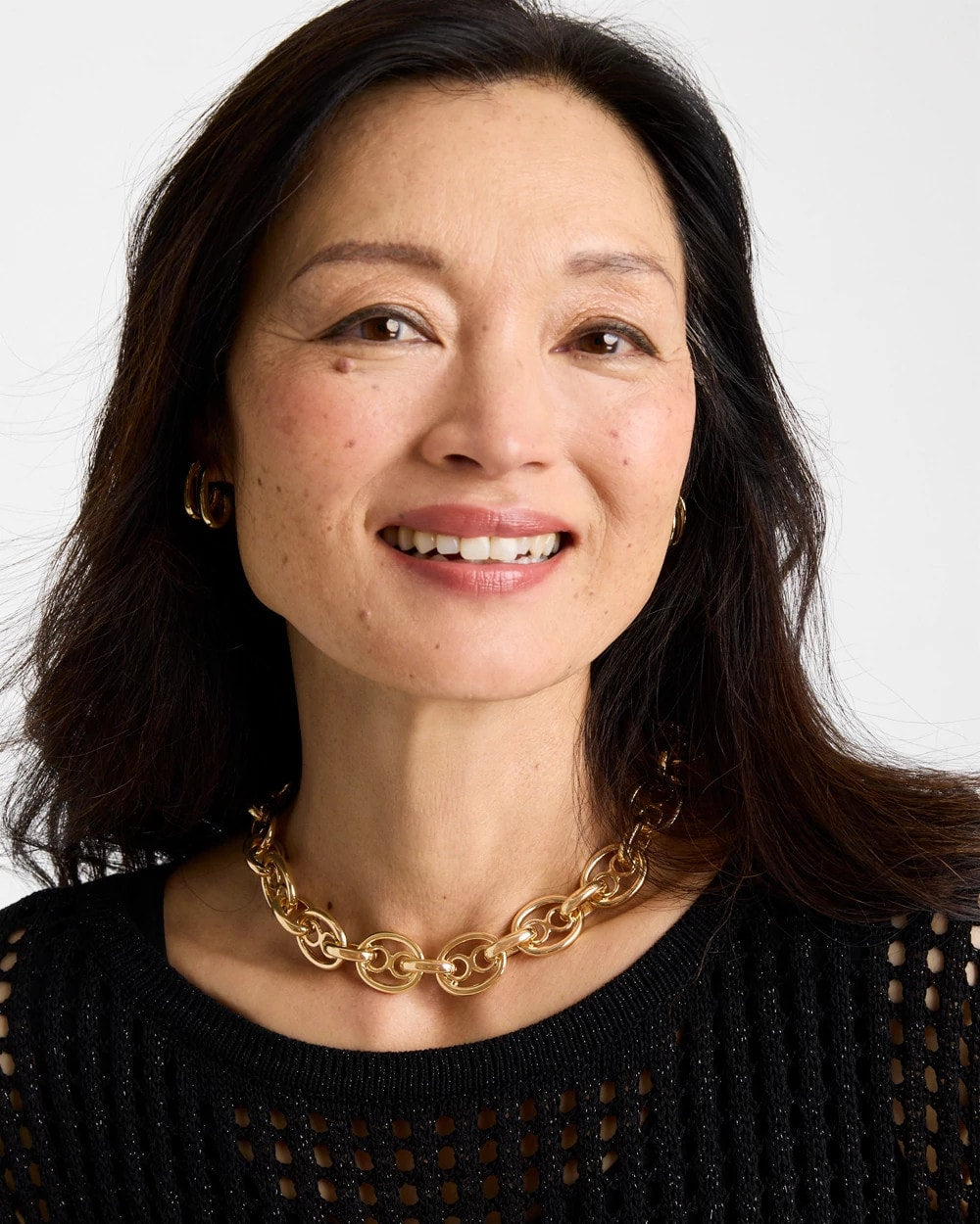 Chico's | Mariner Goldtone Link Necklace/ Gold