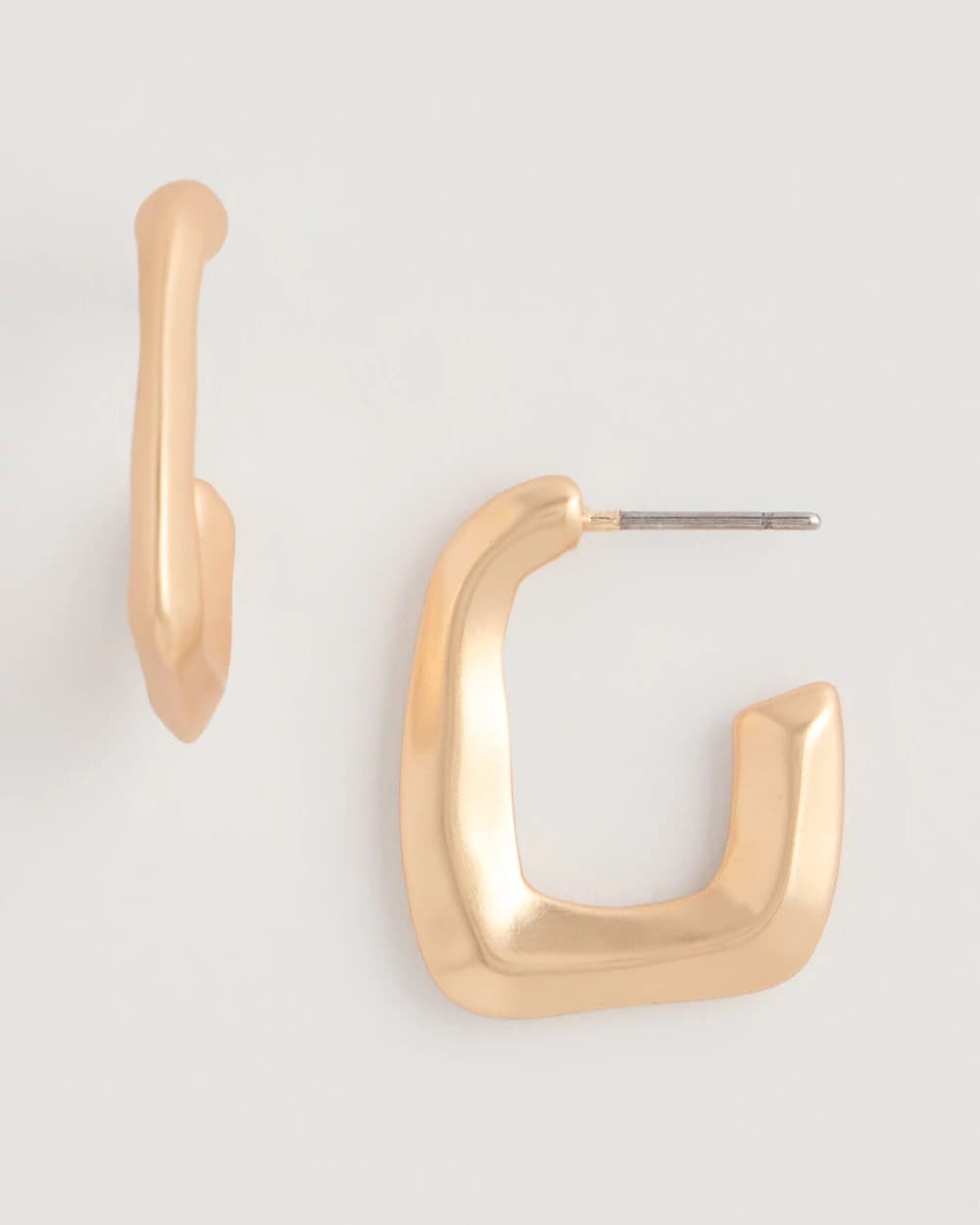 Chico's | Mini Goldtone Square Earrings/ Gold