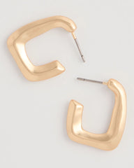 Chico's | Mini Goldtone Square Earrings/ Gold