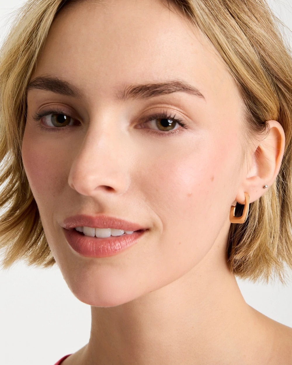 Chico's | Mini Goldtone Square Earrings/ Gold