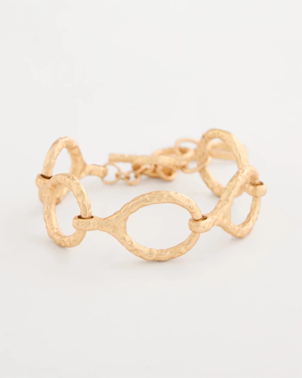 Chico's | Goldtone Open Link Toggle Bracelet/ Gold