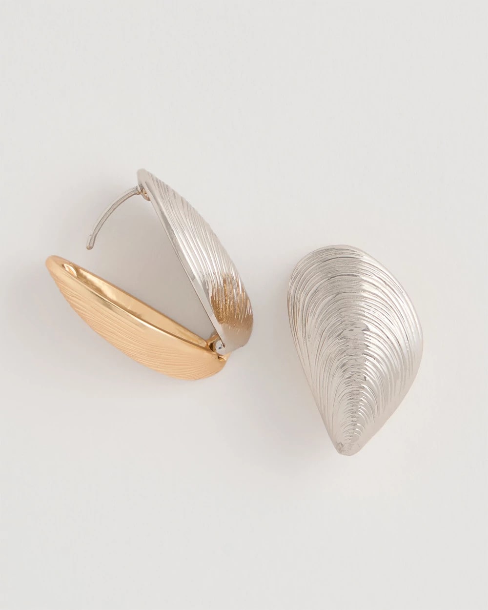 Chico's | Mixed Metal Shell Earrings/ Mixed Metals