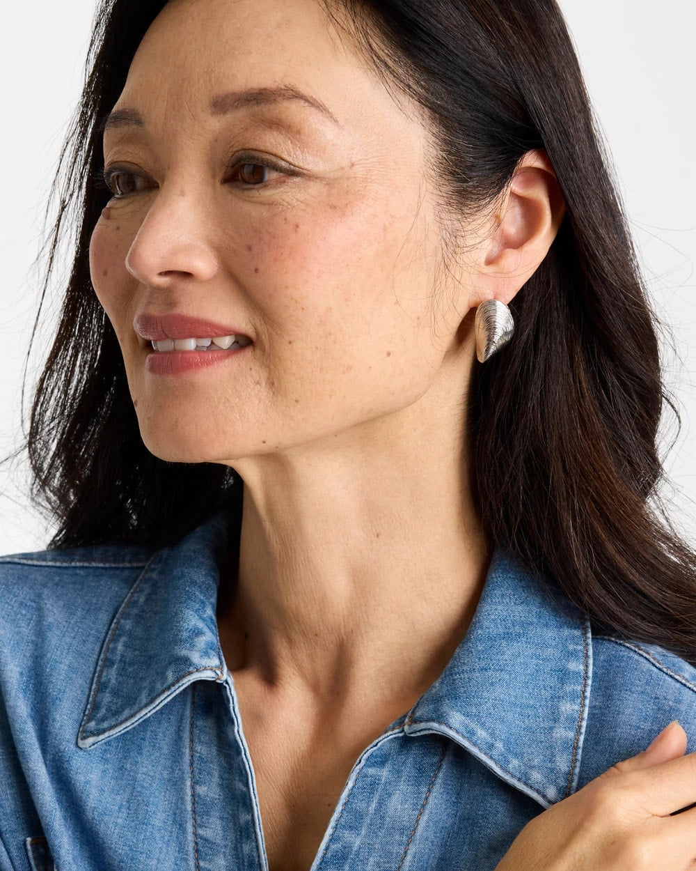 Chico's | Mixed Metal Shell Earrings/ Mixed Metals
