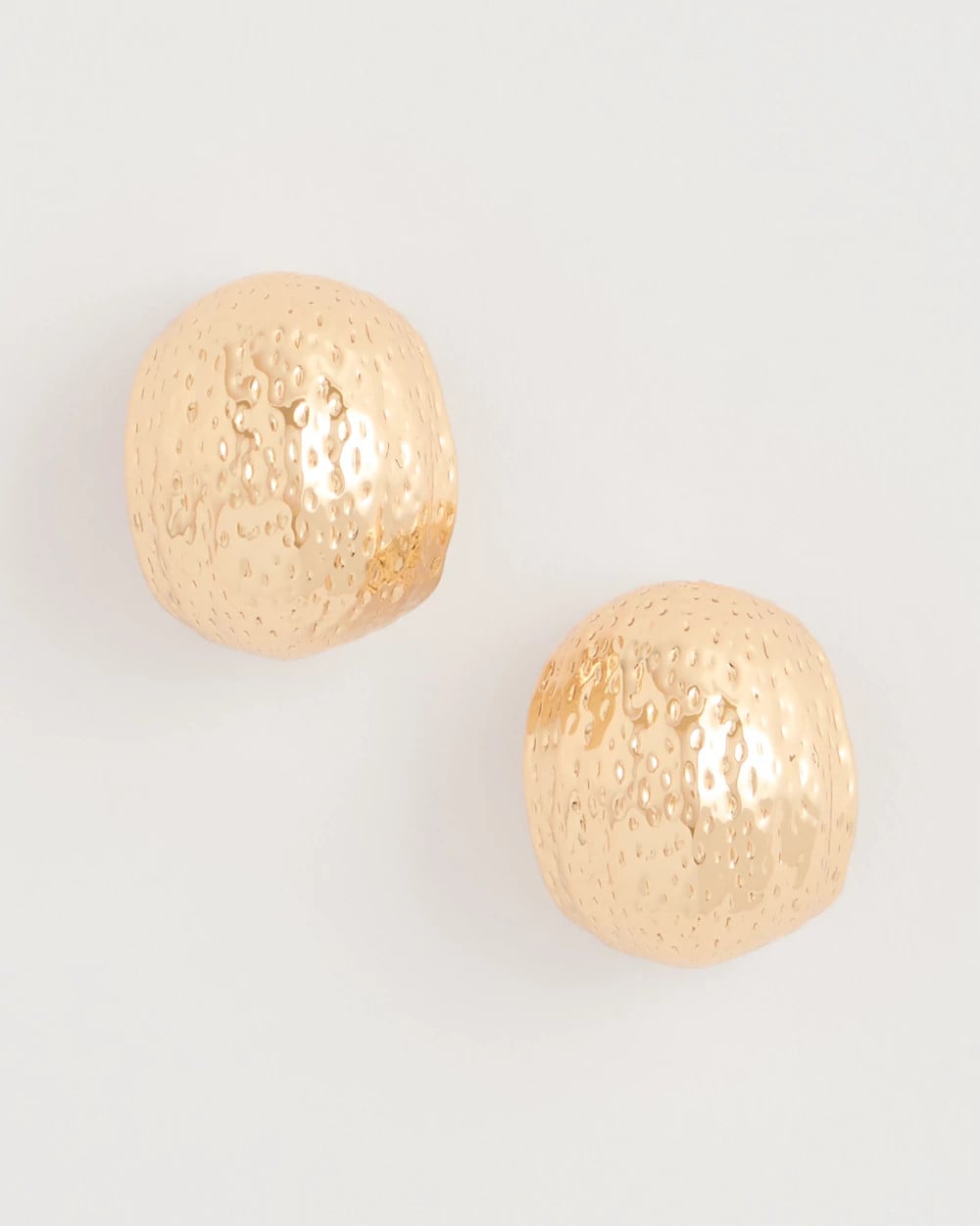 Chico's | Crinkle Goldtone Hoop Earrings/ Gold