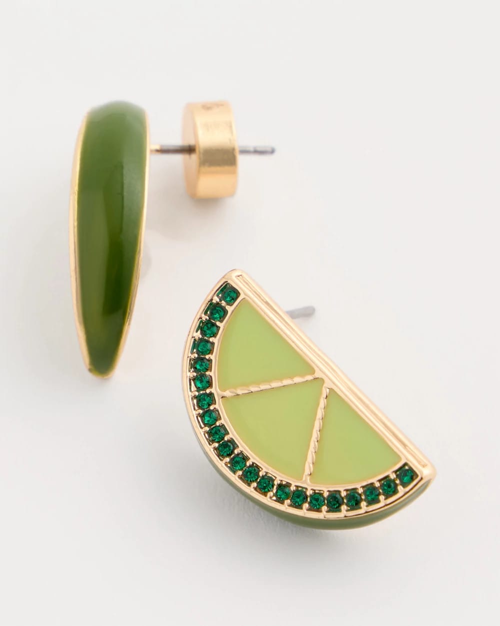 Chico's | Luxurious Lime Stud Earrings/ Green