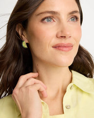 Chico's | Luxurious Lime Stud Earrings/ Green